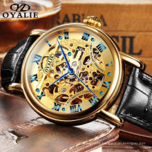 Men Watch Top Luxury Brand Men Mechanical Watch OYALIE Brand Men Classic Gold Case Alloy Watch Made In China